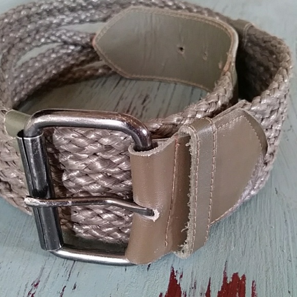 Leather and woven chord belt - Picture 4 of 8